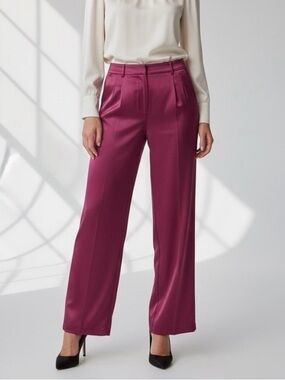 NWOT- House of Harlow 1960 - Sold at Revolve - Fuchsia Satin Like Pants - Size 6